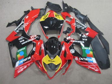 Suzuki GSXR 1000 K5 2005-2006 Verkleidungen - Schwarz Rot Gelb
