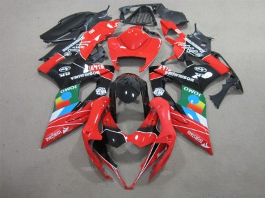 Suzuki GSXR 1000 K5 2005-2006 Verkleidungen - Schwarz Rot Grün