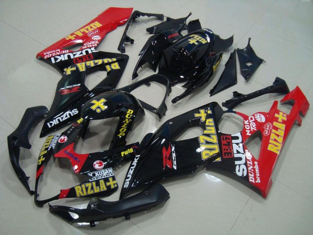 Suzuki GSXR 1000 K5 2005-2006 Verkleidungen - Schwarz Rot Rizla
