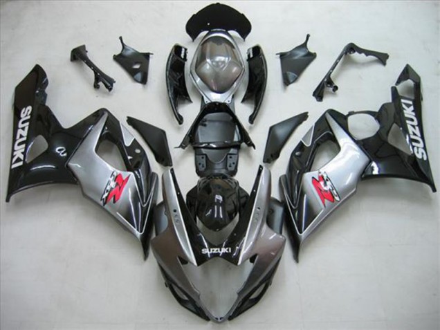 Suzuki GSXR 1000 K5 2005-2006 Verkleidungen - Schwarz Silber Grau
