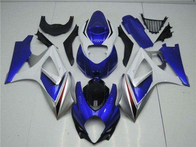 Suzuki GSXR 1000 K7 2007-2008 Verkleidung - Blau Weiß Suzuki GSXR 1000 K7 2007-2008 Verkleidung - Blau Weiß