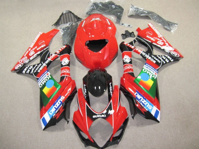 Suzuki GSXR 1000 K7 2007-2008 Verkleidung - Rot Schwarz