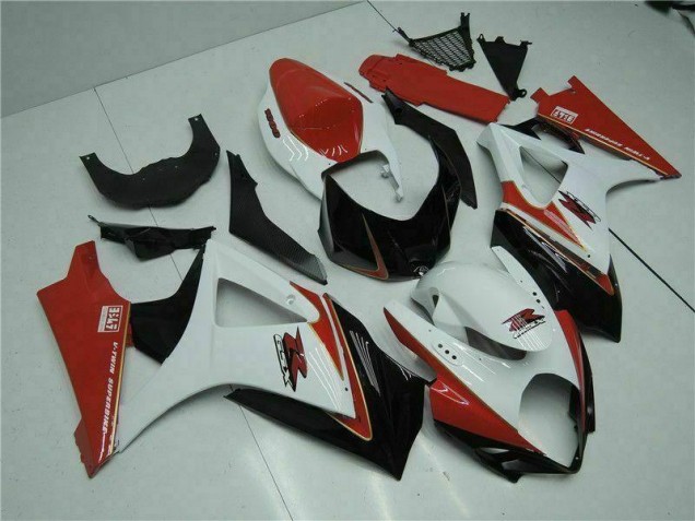 Suzuki GSXR 1000 K7 2007-2008 Verkleidung - Rot Weiß Suzuki GSXR 1000 K7 2007-2008 Verkleidung - Rot Weiß