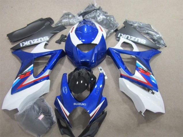 Suzuki GSXR 1000 K7 2007-2008 Verkleidungen - Blau Weiß