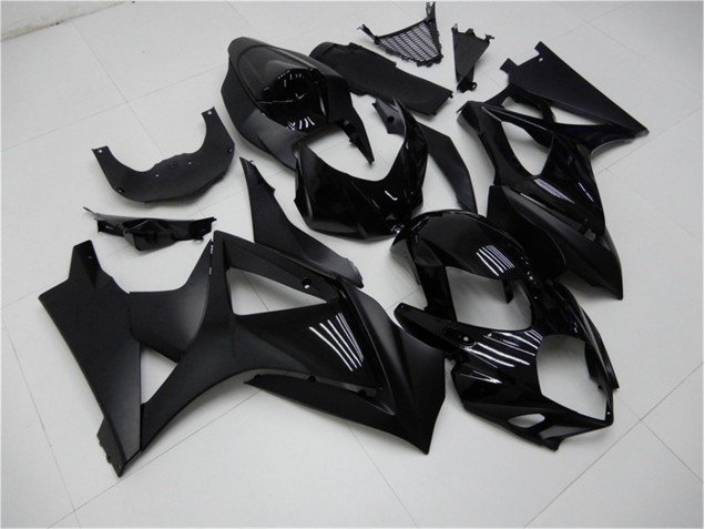 Suzuki GSXR 1000 K7 2007-2008 Verkleidungen - Matt schwarz Glänzend