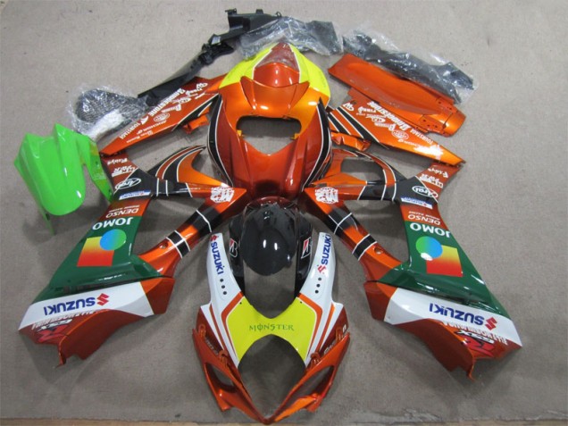 Suzuki GSXR 1000 K7 2007-2008 Verkleidungen - OrangeGelbes Monster