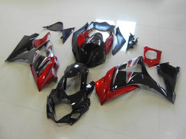 Suzuki GSXR 1000 K7 2007-2008 Verkleidungen - Rot Schwarz Kein Aufkleber