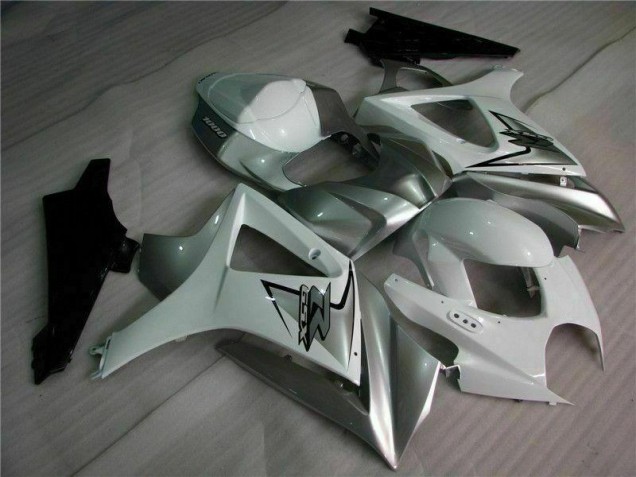 Suzuki GSXR 1000 K7 2007-2008 Verkleidungen - Silber Weiß