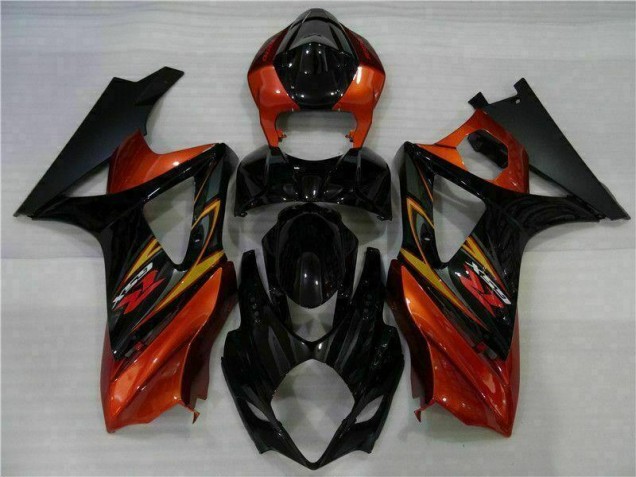 Suzuki GSXR 1000 K7 2007-2008 VollVerkleidungen & Plastik - Schwarz