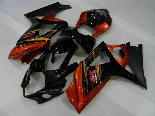 Suzuki GSXR 1000 K7 2007-2008 VollVerkleidungen & Plastik - Schwarz