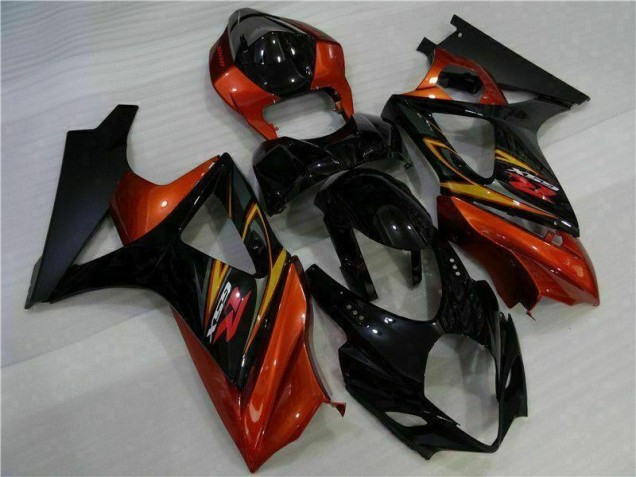 Suzuki GSXR 1000 K7 2007-2008 VollVerkleidungen & Plastik - Schwarz