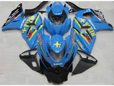 Suzuki GSXR 1000 K9 2009-2016 Verkleidungen - Blau Rizla Hopper