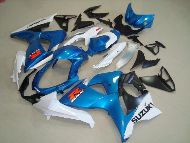 Suzuki GSXR 1000 K9 2009-2016 Verkleidungen - Blaur und Weißer OEM Stil