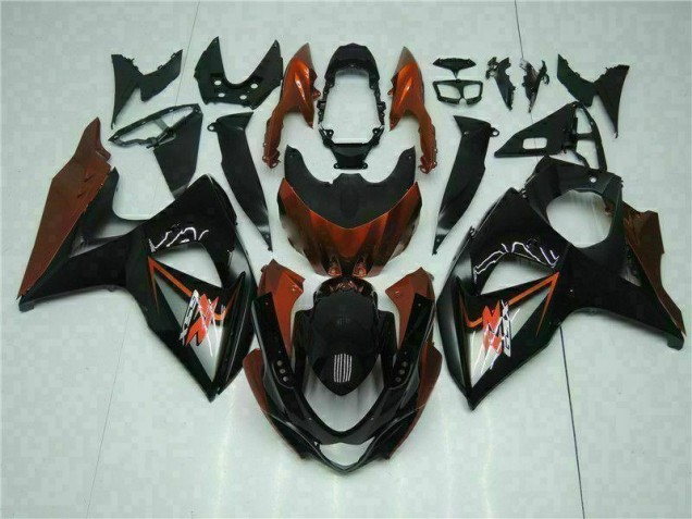 Suzuki GSXR 1000 K9 2009-2016 Verkleidungen - Braun Schwarz