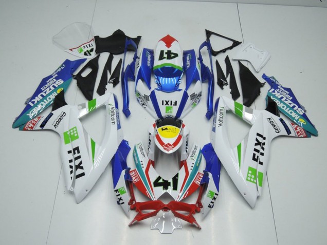 Suzuki GSXR 1000 K9 2009-2016 Verkleidungen - Fixi Hellblau
