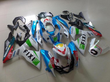 Suzuki GSXR 1000 K9 2009-2016 Verkleidungen - Hell blau Fixi