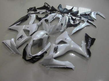 Suzuki GSXR 1000 K9 2009-2016 Verkleidungen - Perl Weiß und Schwarz