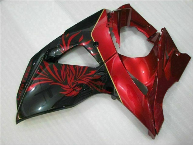 Suzuki GSXR 1000 K9 2009-2016 Verkleidungen - Rot Flamme Schwarz