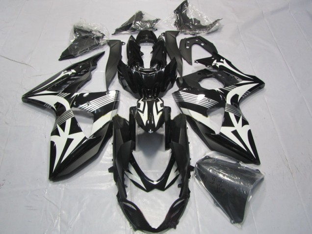 Suzuki GSXR 1000 K9 2009-2016 Verkleidungen - Schwarz Weiß