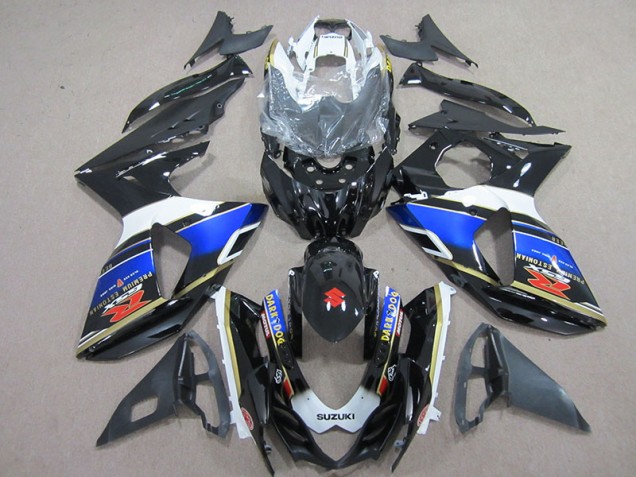 Suzuki GSXR 1000 K9 2009-2016 Verkleidungen - Schwarzer Dunkel Hund