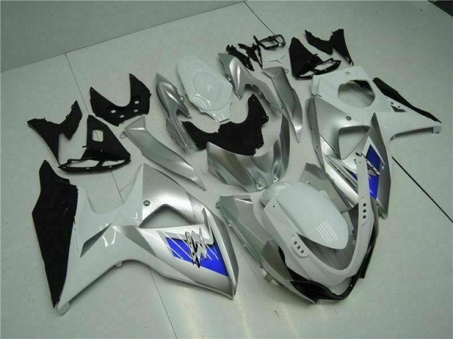 Suzuki GSXR 1000 K9 2009-2016 Verkleidungen - Silber Weiß