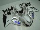 Suzuki GSXR 1000 K9 2009-2016 Verkleidungen - Silber Weiß