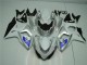 Suzuki GSXR 1000 K9 2009-2016 Verkleidungen - Silber Weiß