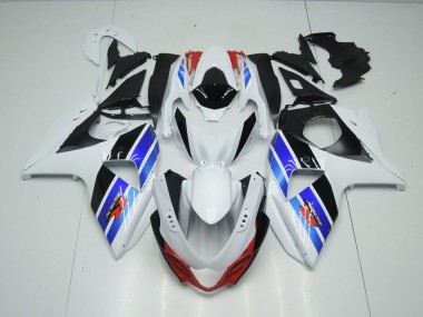 Suzuki GSXR 1000 K9 2009-2016 Verkleidungen - Weiß Blau Schwarz