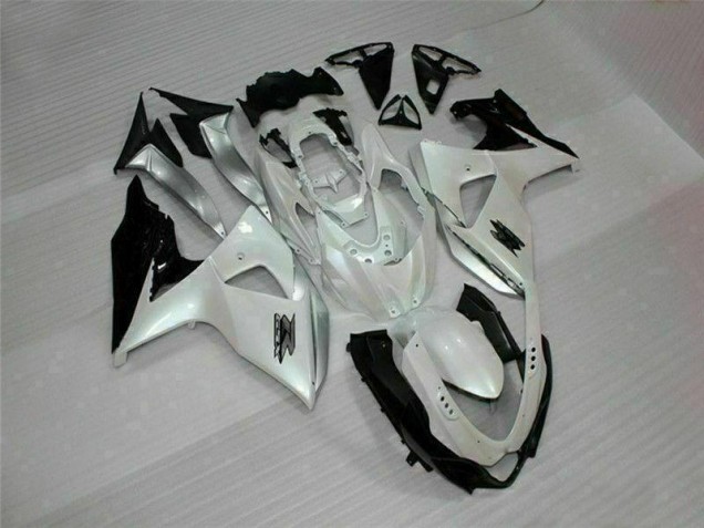 Suzuki GSXR 1000 K9 2009-2016 Verkleidungen - Weiß Schwarz