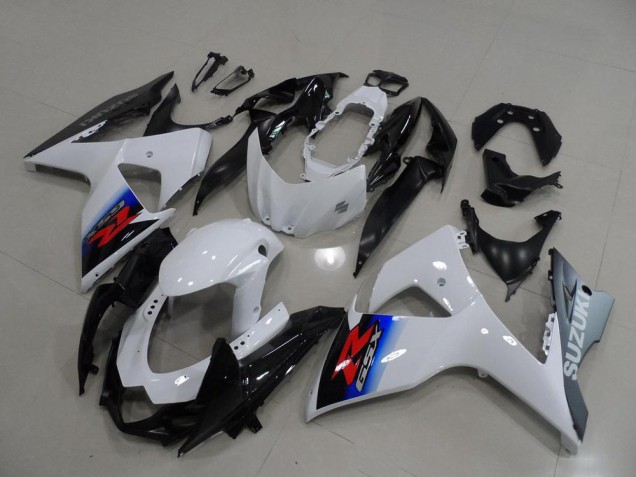 Suzuki GSXR 1000 K9 2009-2016 Verkleidungen - Weiß Silber
