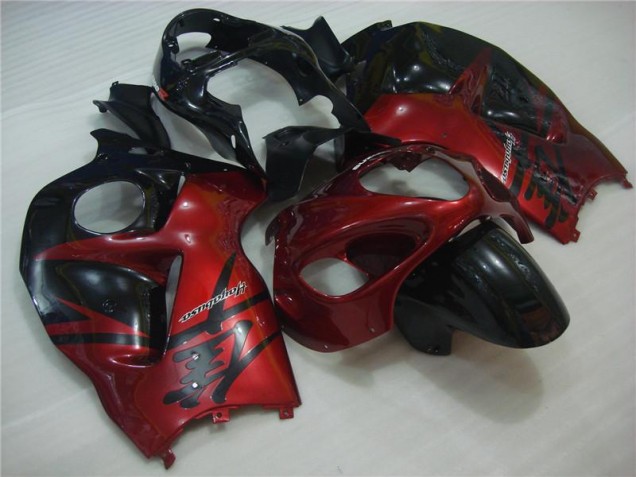 Suzuki GSXR 1300 Hayabusa 1996-2007 Verkleidung - Rot Schwarz Suzuki GSXR 1300 Hayabusa 1996-2007 Verkleidung - Rot Schwarz