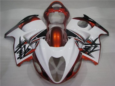 Suzuki GSXR 1300 Hayabusa 1996-2007 Verkleidungen - Orange Silber Schwarz