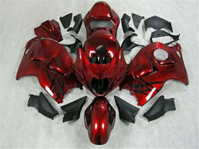 Suzuki GSXR 1300 Hayabusa 1996-2007 Verkleidungen - Rot Schwarz