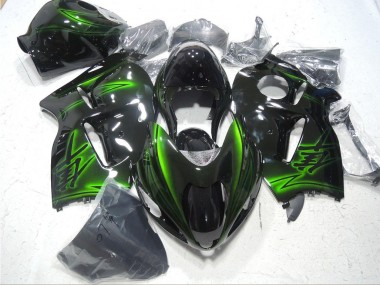 Suzuki GSXR 1300 Hayabusa 1996-2007 Verkleidungen - Schwarz Grün