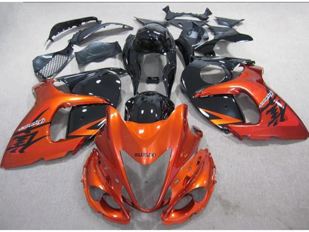 Suzuki GSXR 1300 Hayabusa 2008-2019 Verkleidungen - Orange Schwarz