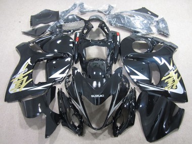 Suzuki GSXR 1300 Hayabusa 2008-2019 Verkleidungen - Schwarz und Gold Aufkleber