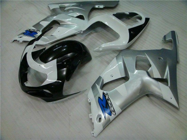 Suzuki GSXR 600 / 750 K1 K2 K3 2001-2003 Verkleidung - Silber Schwarz Suzuki GSXR 600 / 750 K1 K2 K3 2001-2003 Verkleidung - Silber Schwarz