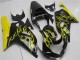Suzuki GSXR 600 / 750 K1 K2 K3 2001-2003 Verkleidungen Komplett Sets - Schwarz