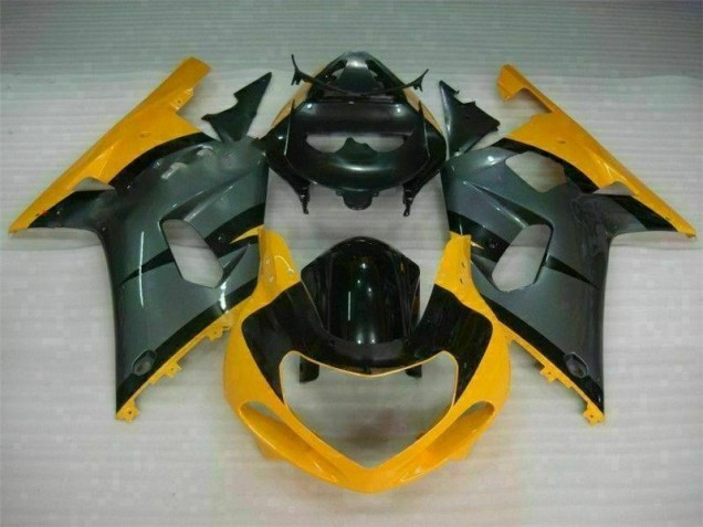 Suzuki GSXR 600 / 750 K1 K2 K3 2001-2003 Verkleidungen - Schwarz Gelb