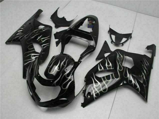 Suzuki GSXR 600 / 750 K1 K2 K3 2001-2003 Verkleidungen - Schwarz