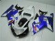 Suzuki GSXR 600 / 750 K1 K2 K3 2001-2003 Verkleidungen - Weiß Blau