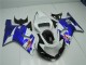 Suzuki GSXR 600 / 750 K1 K2 K3 2001-2003 Verkleidungen - Weiß Blau
