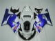 Suzuki GSXR 600 / 750 K1 K2 K3 2001-2003 Verkleidungen - Weiß Blau