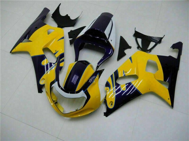 Suzuki GSXR 600 / 750 K1 K2 K3 2001-2003 Vollverkleidung - Gelb
