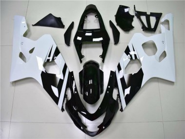 Suzuki GSXR 600 / 750 K4 2004-2005 Verkleidung - Weiß Schwarz