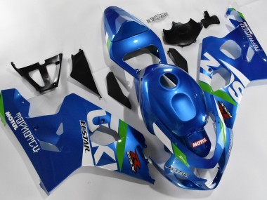Suzuki GSXR 600 / 750 K4 2004-2005 Verkleidungen - Blau Weiß