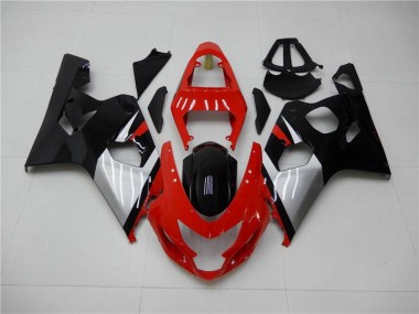 Suzuki GSXR 600 / 750 K4 2004-2005 Verkleidungen - Rot Schwarz