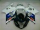 Suzuki GSXR 600 / 750 K4 2004-2005 Verkleidungen - Weiß Schwarz