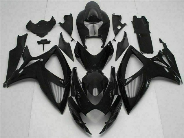 Suzuki GSXR 600 / 750 K6 2006-2007 Motorrad Verkleidung - Schwarz