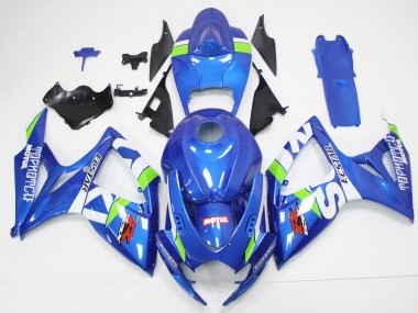 Suzuki GSXR 600 / 750 K6 2006-2007 Verkleidung - Blau Weiß